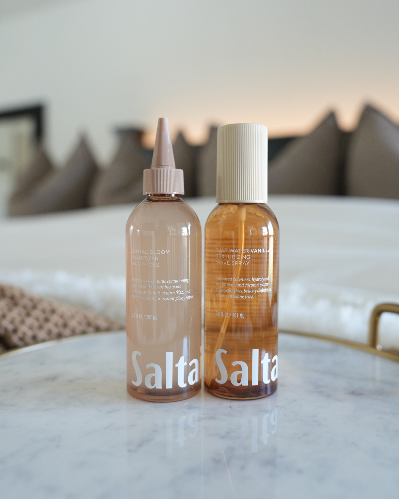 New from Saltair! I used the Hair gloss today and surprised at how sudsy it gets. Use between shampoo and conditioner.