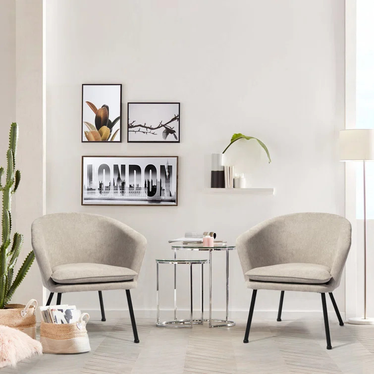 Essence 21.3' W Upholstered Barrel Chair | Wayfair North America