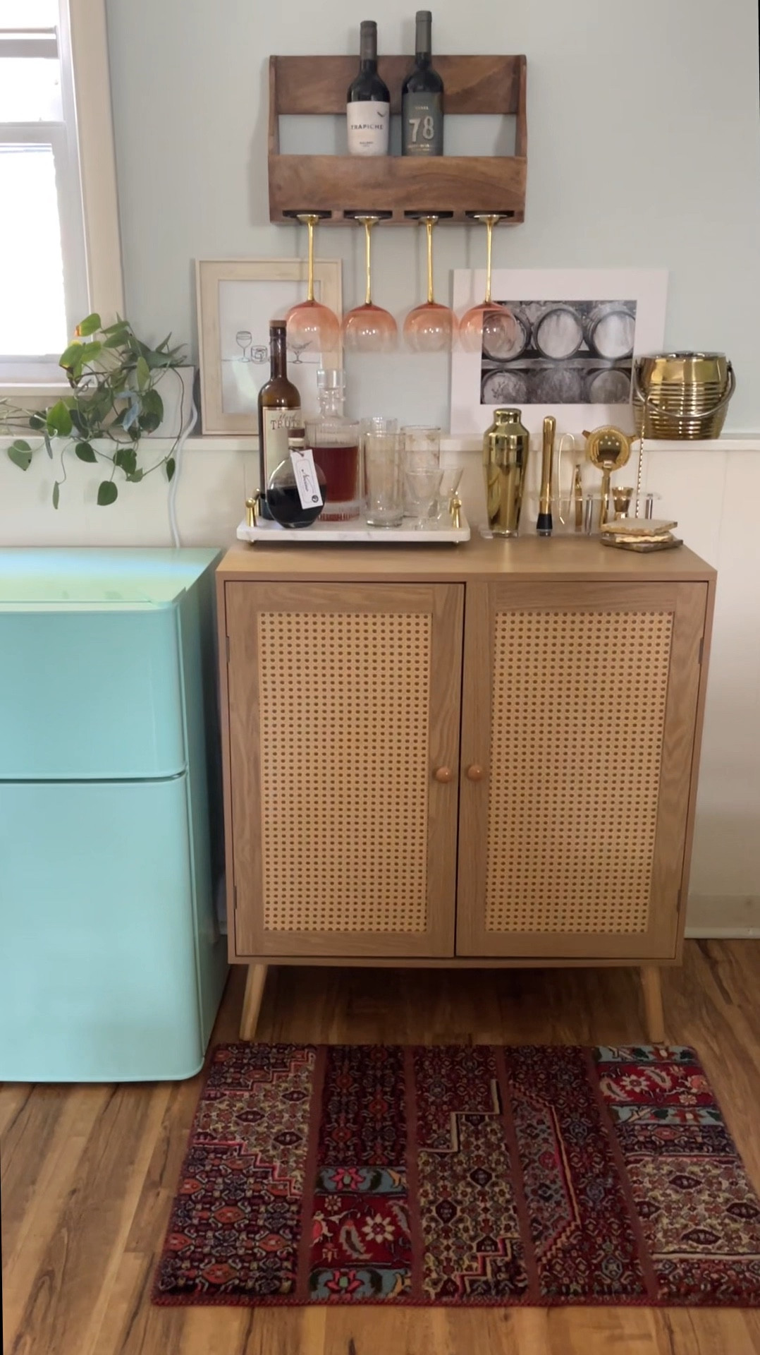 Our bar cart needed some fun color & pattern so I added this gorgeous patchwork rug from @los.angeles.home.of.rugs! I love that it pulls in the blues & browns & adds some pinks/reds/greens to the space. It feels like a piece of art.
Their rugs are all hand knotted by skilled artisans around the world. They’re such high quality & timeless rugs. There are so many beautiful options to choose from & each comes with a certificate of authenticity. #ad



#LTKParties #LTKHome #LTKStyleTip