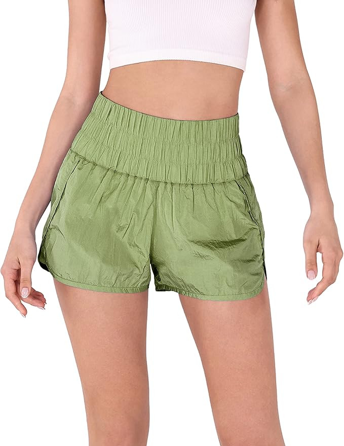 ODODOS Goto Athletic Shorts for Women Elastic High Waisted Quick Dry Sports Casual Workout Runnin... | Amazon (US)