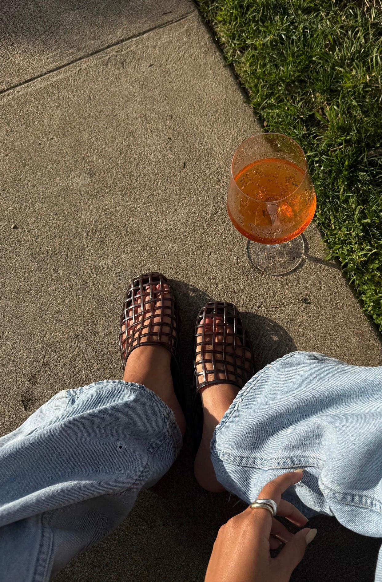 Vince jelly flats + mejuri gold and silver ring 

#LTKStyleTip #LTKSummerEdit #LTKFindsUnder100