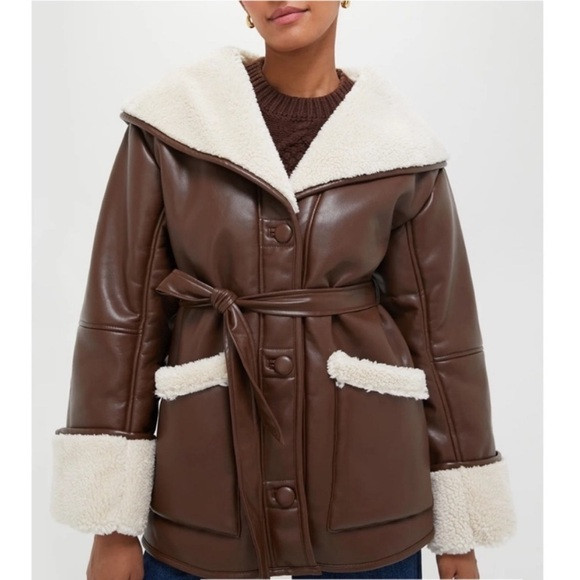 WEWOREWHAT
Brown and Ivory Vegan Leather Bonded Faux Fur Jacket | Poshmark