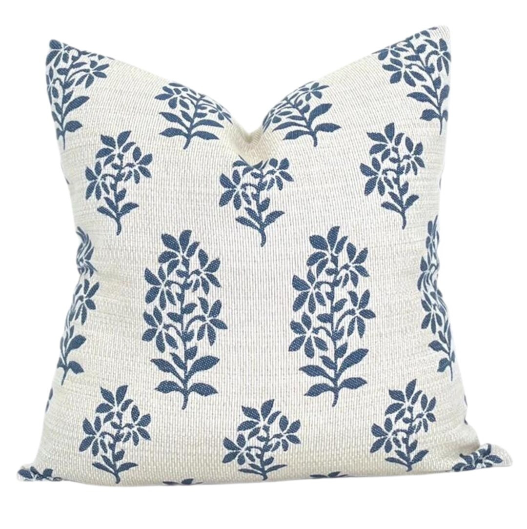 Peter Dunham OUTDOOR Pillow Cover // Asha in White Indigo //designer Outdoor Pillow// Indigo Blue... | Etsy (US)