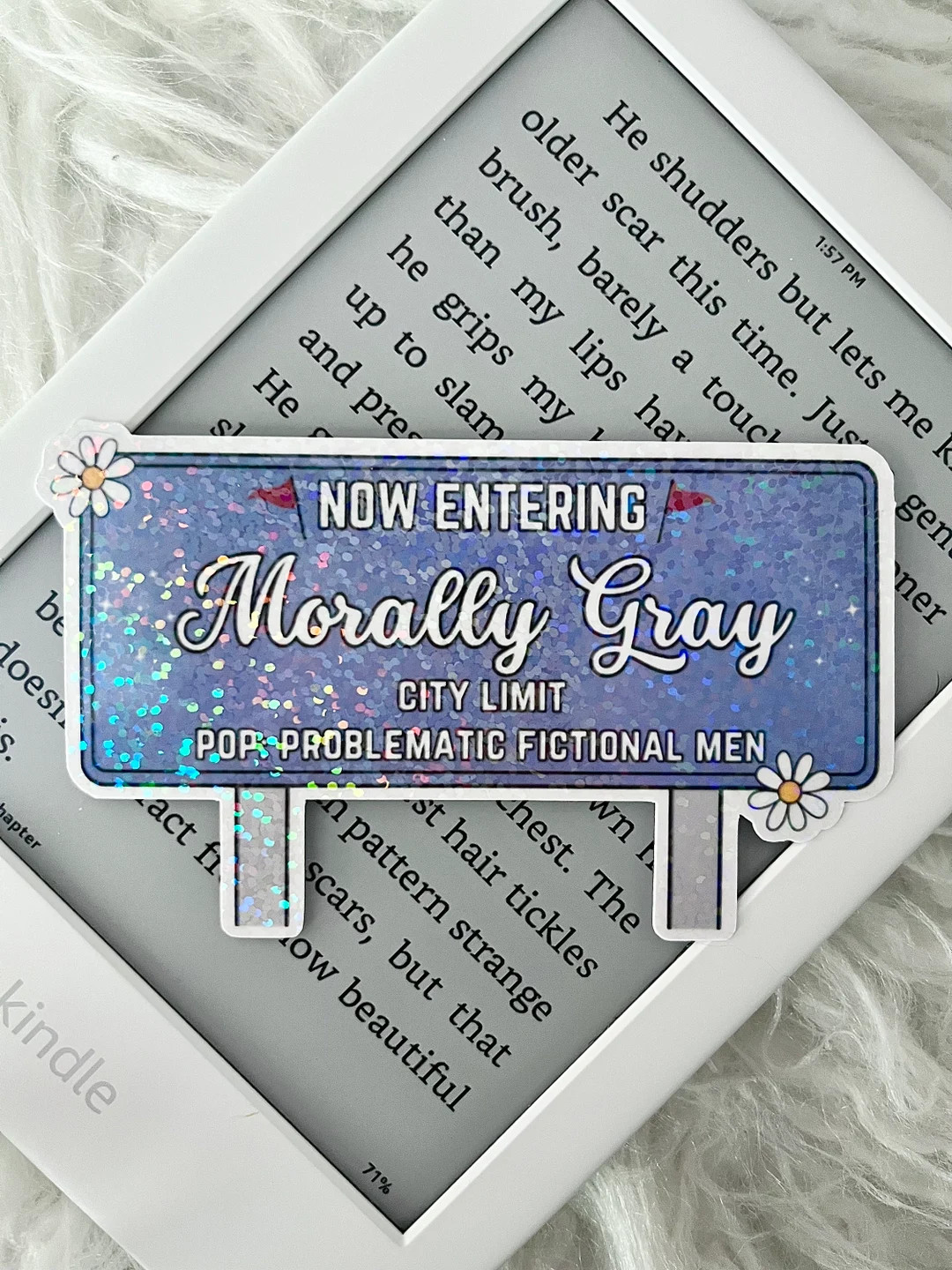 Morally Gray City Holographic Sticker - Etsy | Etsy (US)