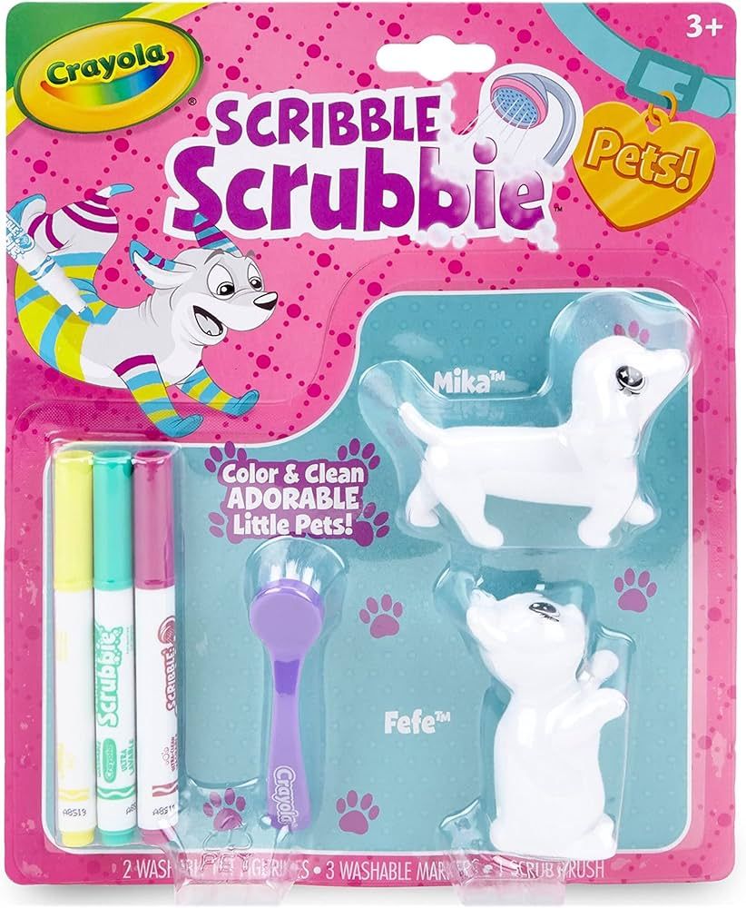 Crayola Scribble Scrubbie Pets, Dog & Cat, Kids Toys, Gift for Girls & Boys, Age 3, 4, 5, 6 | Amazon (US)