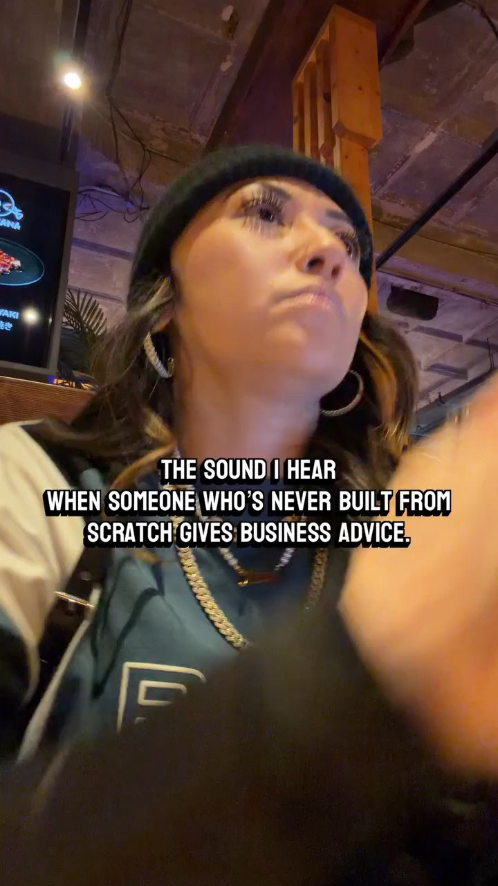 The sound I hear when someone who’s never built from scratch gives business advice.

There’s a difference between theory and experience.
Some of us learned by doing. By failing. By funding our own vision.

Betting on yourself isn’t cute. It’s calculated.

If you’ve ever built something from nothing, you get it.

Comment “SCRATCH” if you relate.
Save this for the days you need the reminder. 

👁️: @thelashboss_