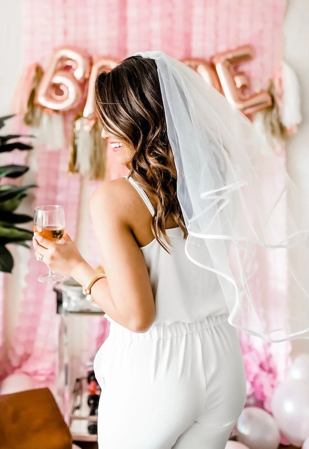 Bachelorette Party Veil Bride Veil Bachlorette Veil - Etsy | Etsy (US)