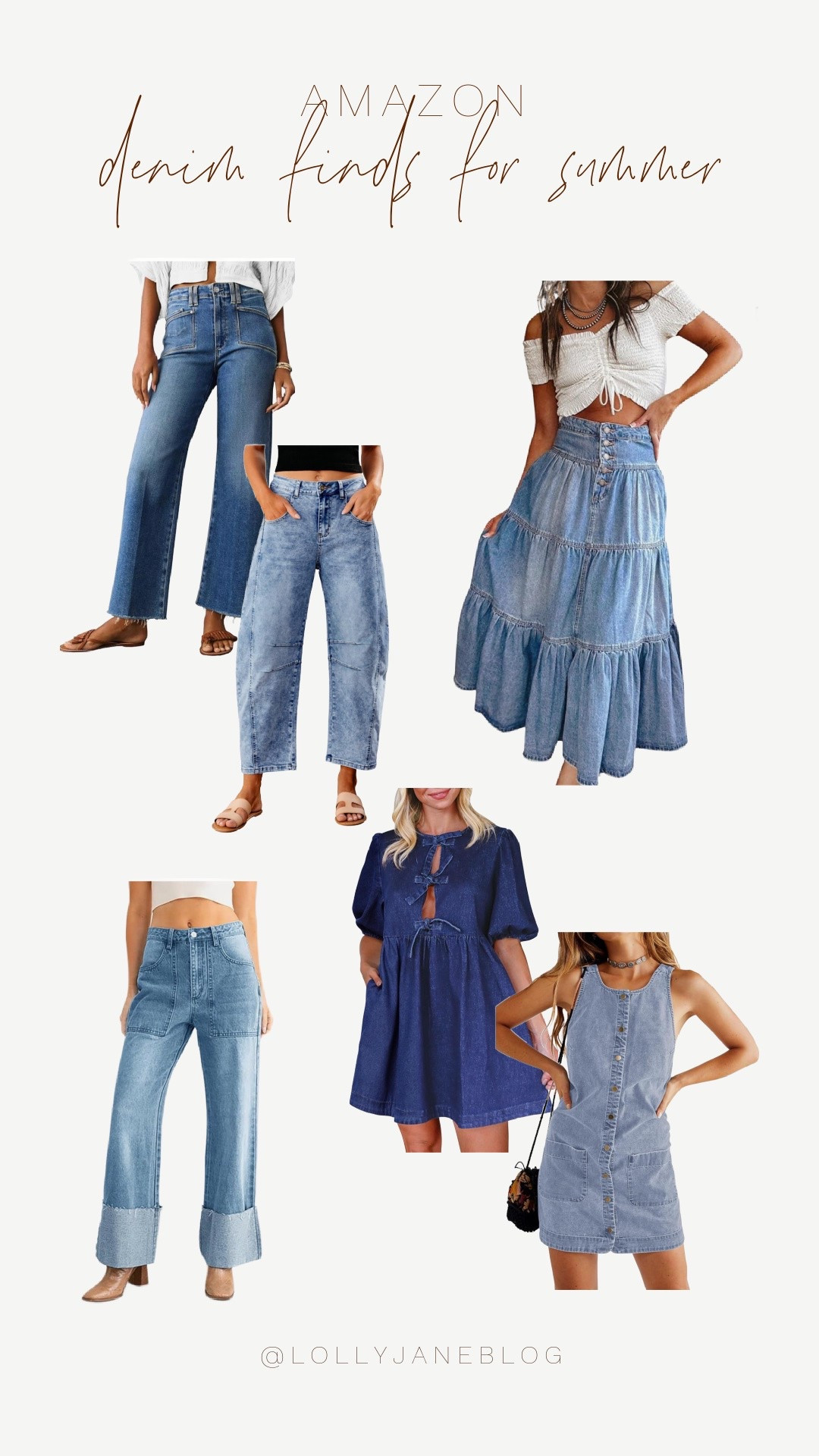 Amazon finds for summer! 🫶🏻👖 

Level up your wardrobe with the denim finds everyone’s obsessing over—from effortlessly cool wide-leg jeans to the denim dress you’ll wear on repeat. Whether it’s the perfect long skirt for weekend plans or cuffed jeans that go with everything, these Amazon gems are your new go-to staples. Denim just got a serious upgrade. 💙 #AmazonFinds #DenimStyle #WardrobeEssentials

#LTKStyleTip #LTKSaleAlert #LTKHome