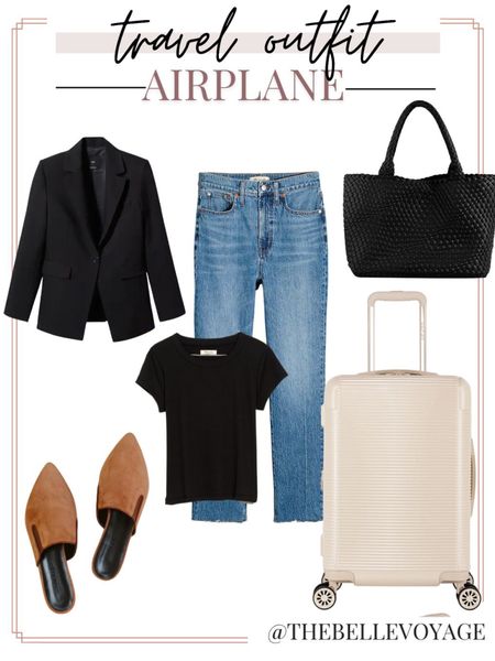 Cute and comfy airport outfit!  Wear as an airport look and perfect for business travel.  Works for spring and summer!

#LTKworkwear #LTKstyletip #LTKtravel