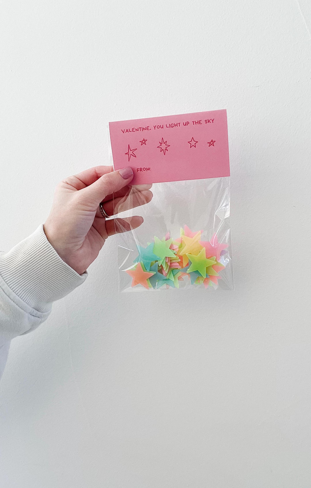 Glow in the Dark Star Valentine, Non-Candy Classroom Valentines, Tween Valentine Idea, Printable ... | Etsy (US)