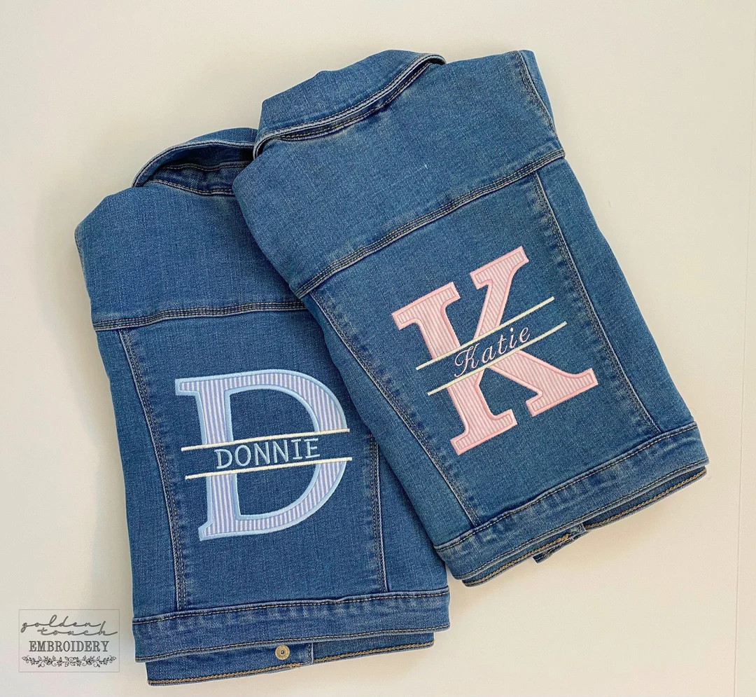 Baby Denim Jacket / Toddler Jean Jacket / Baby Embroidered Jean Jacket / Custom Denim Jacket / Mo... | Etsy (US)