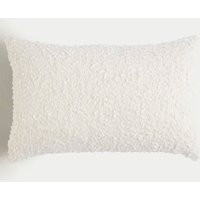 M&S Pure Cotton Boucle Bolster Cushion Cream | Marks & Spencer (UK)