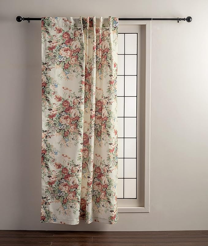 Maison d' Hermine Tailored Curtain 100% Cotton One Panel 50"x96" Curtains, Easy Hanging with a Ro... | Amazon (US)