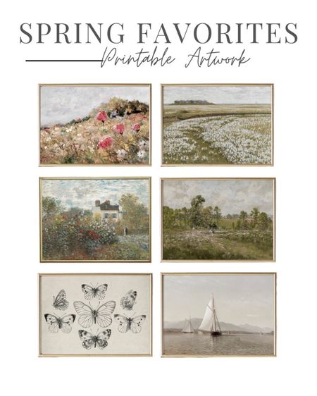 Here are my favorite spring art digital downloads off Etsy! 

#LTKhome
