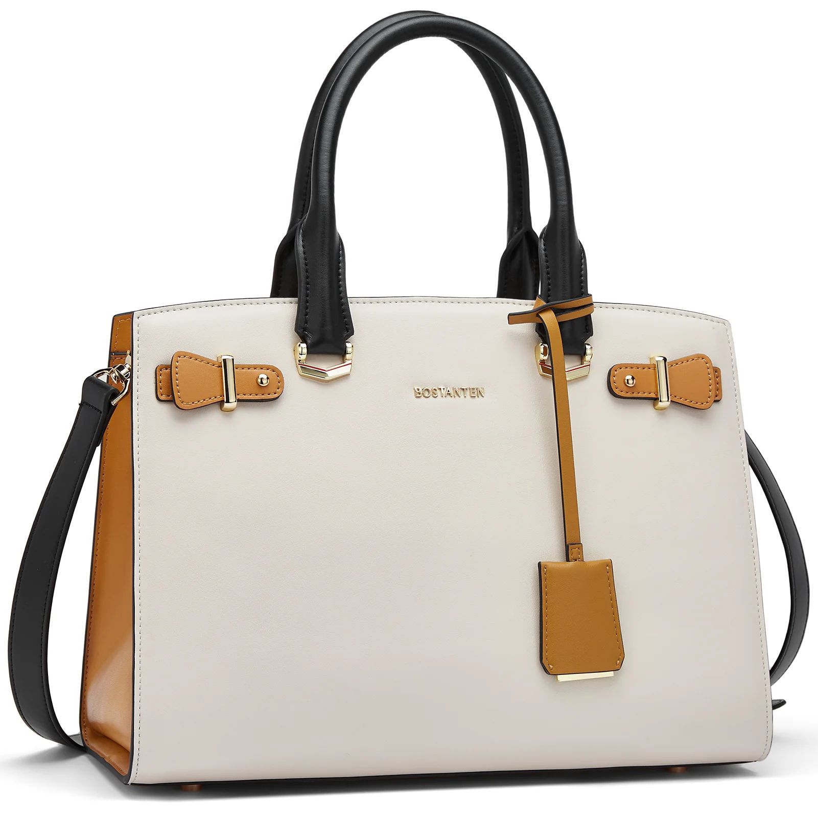 Nevin Elegant Medium Leather Crossbody Bag | Bostanten