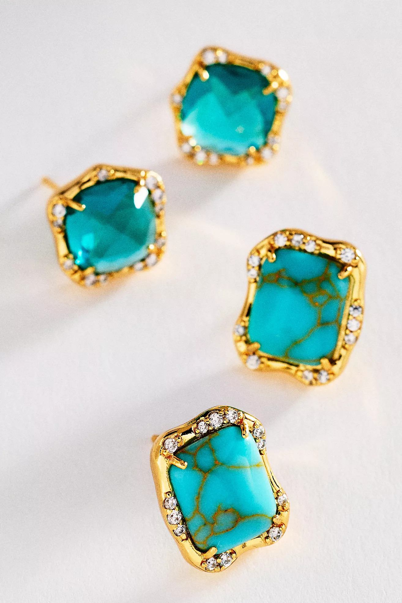Stone Post Earrings, Set of 2 | Anthropologie (US)