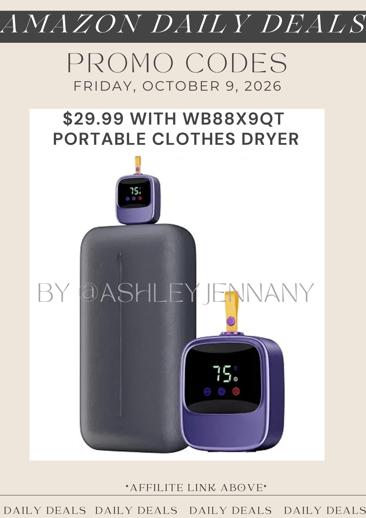 Portable clothes dryer