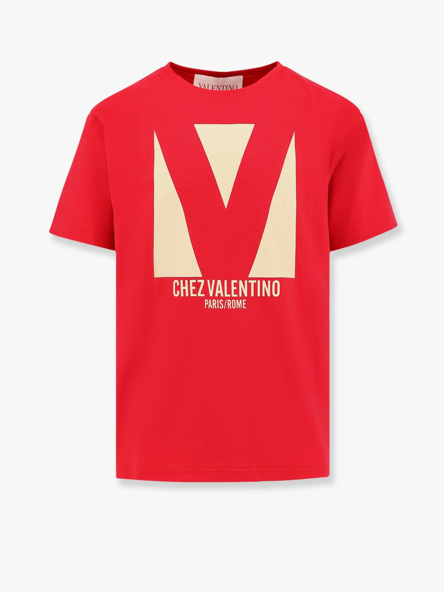 Cotton t-shirt with chez valentino print - VALENTINO - gender_Man | Nugnes 1920