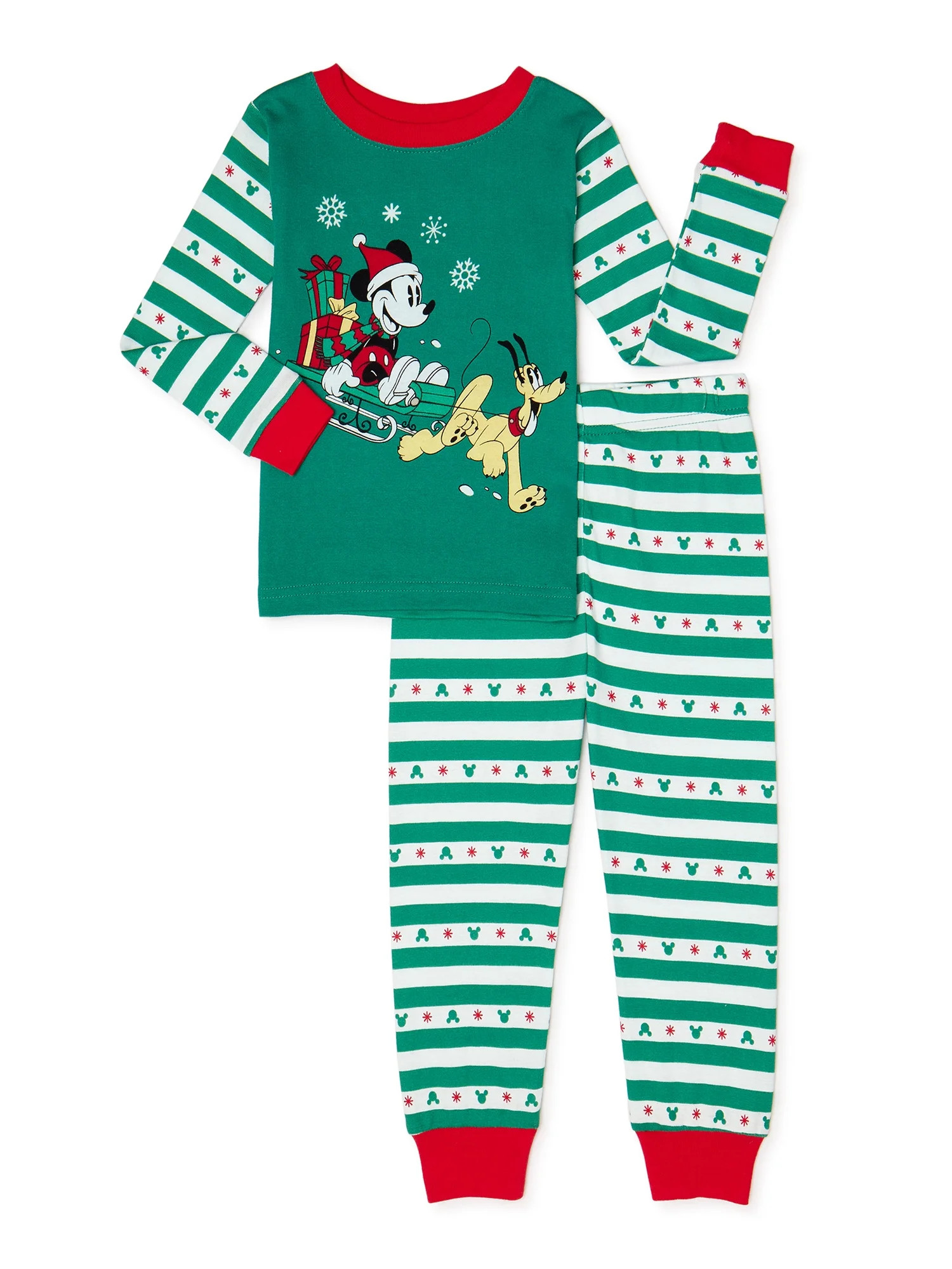 Mickey Mouse Toddler Boys Christmas Pajamas Set, 2-Piece | Walmart (US)
