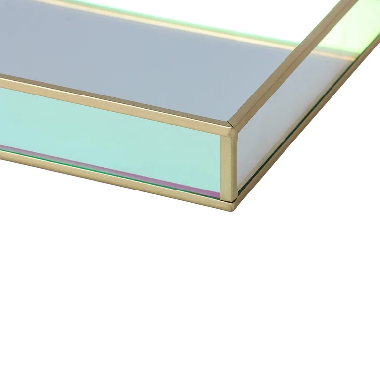 Mainstays Iridescent Glass and Copper Tabletop Tray | Walmart (US)