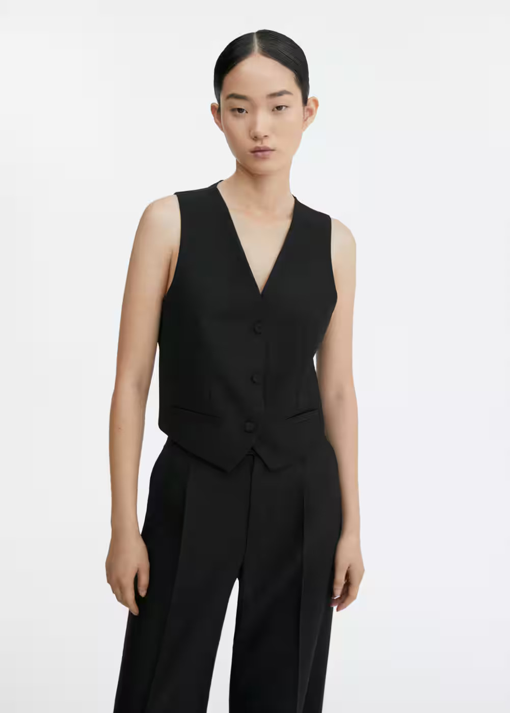 Check wool-blend suit waistcoat | MANGO (UK)