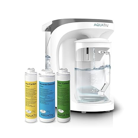 AquaTru Carafe Countertop Water Purifier | Compact 4-Stage Reverse Osmosis System with Glass Cara... | Amazon (US)