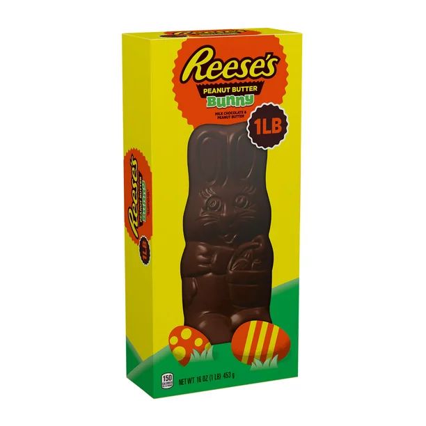 REESE'S, Milk Chocolate Peanut Butter Bunny Candy, Easter, 16 oz, Gift Box - Walmart.com | Walmart (US)