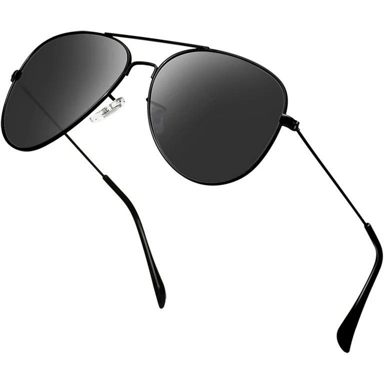 Polarized Aviator Sunglasses for Men/Women Metal Mens Sunglasses Driving Sun Glasses | Walmart (US)