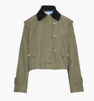 The Clarisse Jacket - Olive Canvas | Hill House Home US