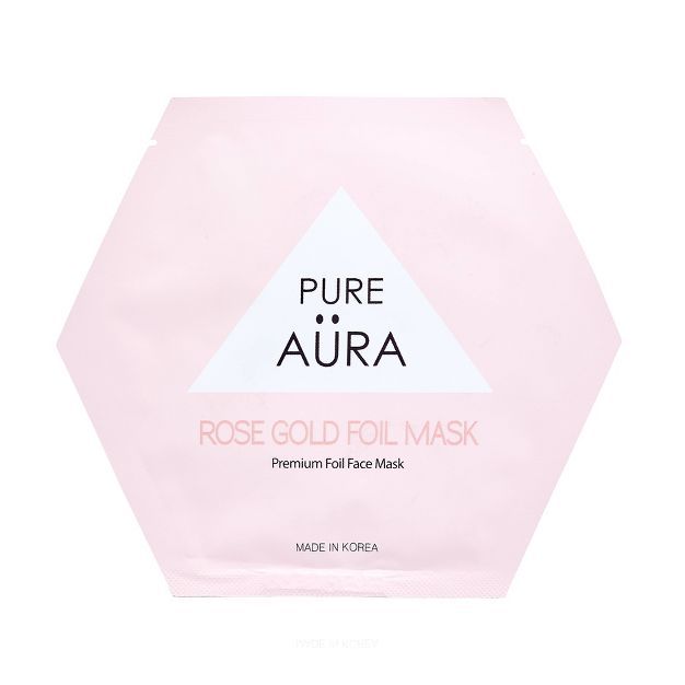 Pure Aura Rose Gold Foil Mask - 0.88 fl oz | Target