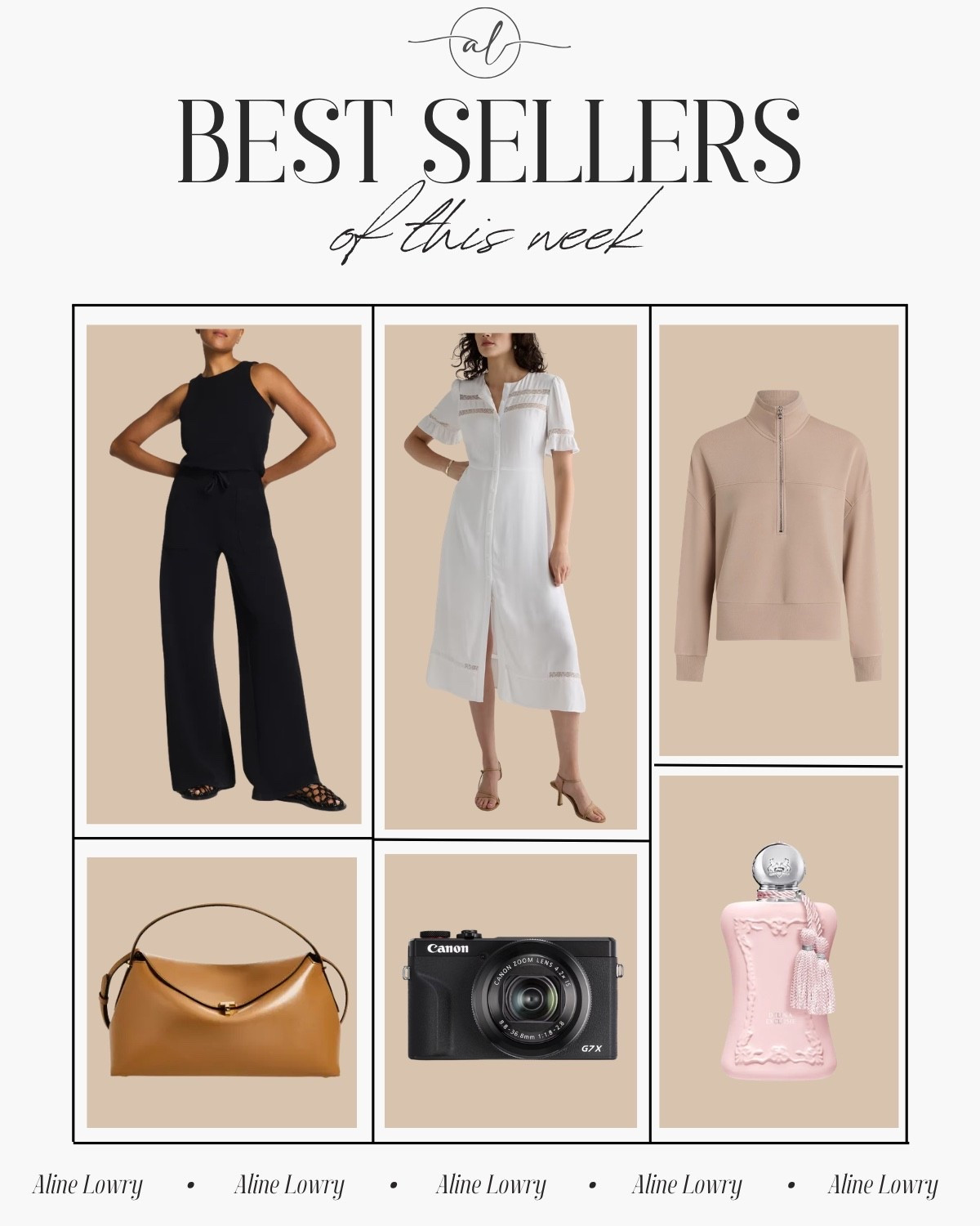 Best seller of this week 
Half-zip sweat, Delina parfum, midi dress, canon G7 X, sleeveless jumpsuit, shoulder bag 

#LTKootd #LTKSeasonal #LTKU