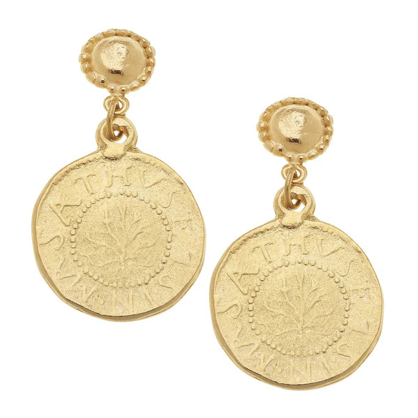 Greek Coin Earrings | Susan Shaw