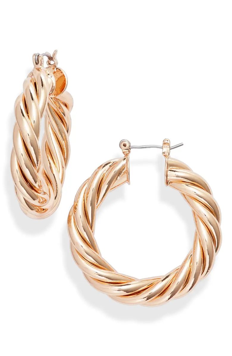 x Draya Michele Jones Hoop Earrings | Nordstrom