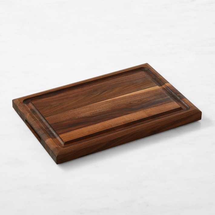 Williams Sonoma Edge-Grain Cutting &amp; Carving Board, Walnut | Williams-Sonoma