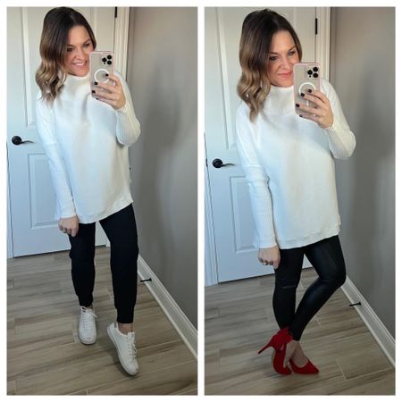 Take this sweater from work to weekend with a simple swap. I was blown away by the quality of this sweater. So soft, stretchy, and comfortable m. It comes in other colors if white’s not your jam. 

#LTKstyletip #LTKSeasonal #LTKworkwear