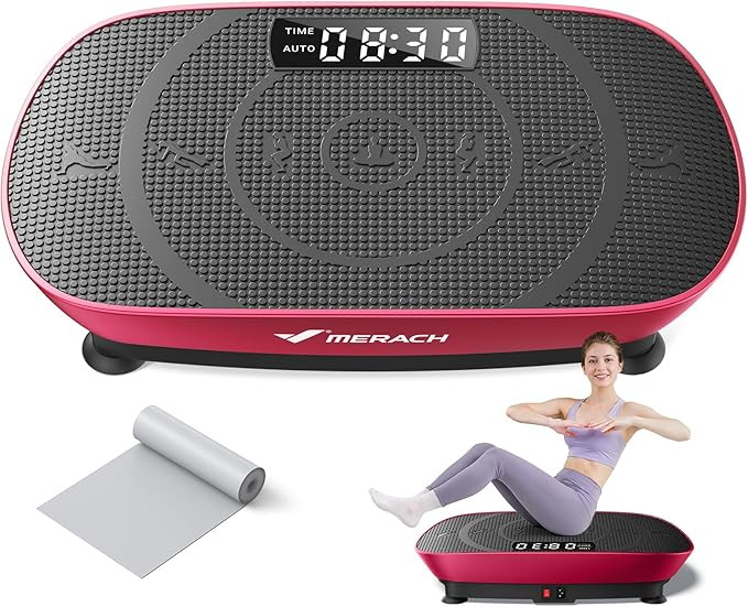 MERACH Vibration Plate Exercise Machine, Whole Body Workout Equipment for Women, Bluetooth and Si... | Amazon (US)