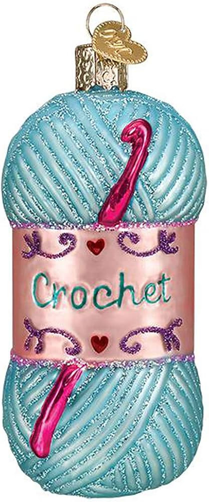 Old World Christmas Crochet Glass Blown Ornaments for Christmas Tree | Amazon (US)