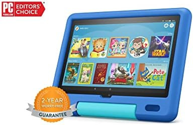 Amazon Fire HD 10 Kids tablet, 10.1", 1080p Full HD, ages 3–7, 32 GB, Sky Blue | Amazon (US)