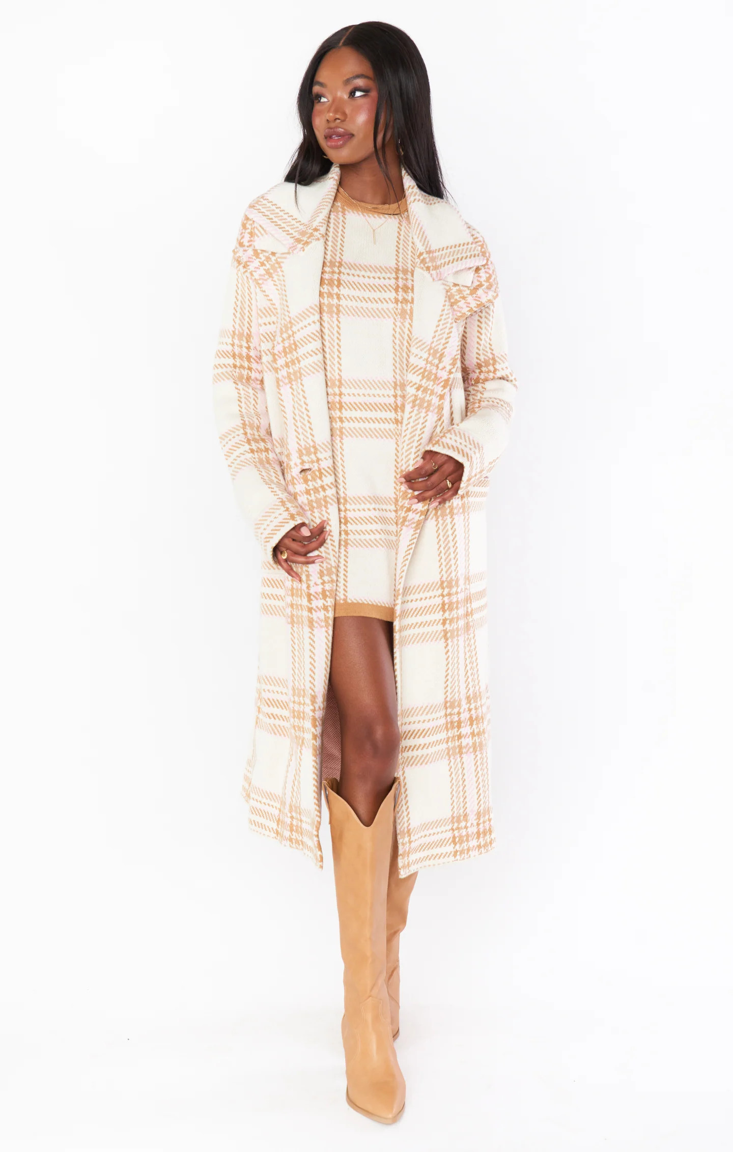 Neutral Plaid Knit | Show Me Your Mumu