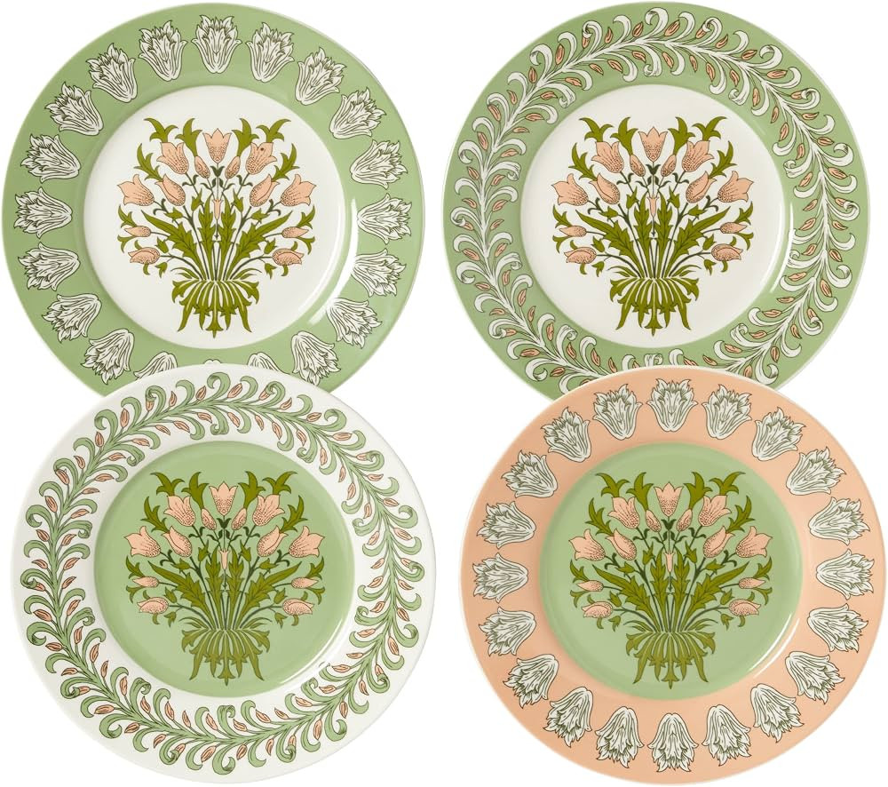 William Morris At Home Useful and Beautiful Assorted Dessert Plates Gift Set | 4 x 20cm Fine Chin... | Amazon (US)