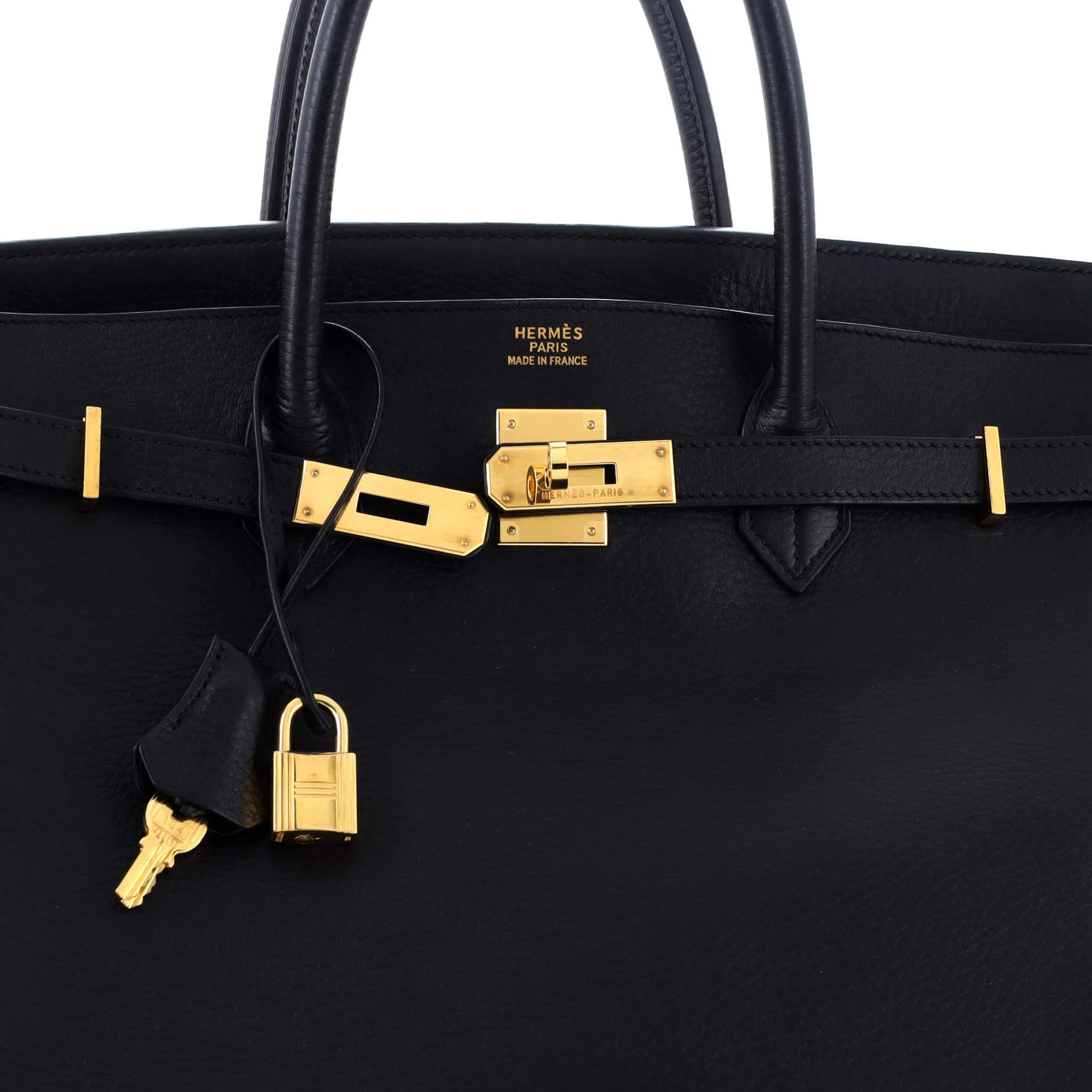 Birkin Handbag Noir Ardennes with Gold Hardware 40 | Shop Simon