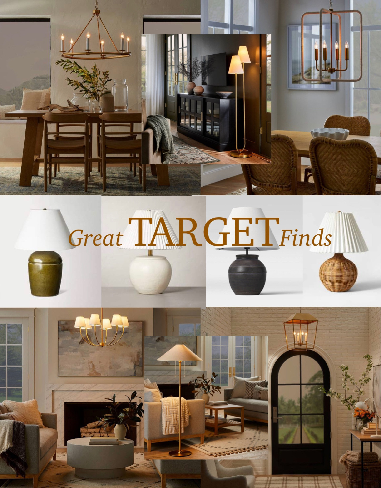 Target 🎯 is my favorite! The store just makes me happy! I can always find beautiful home decor there, without breaking the bank 🙌🏻
This light fixtures are just ✨ 
#target #lights #lamps #chandelier #pendants 

#LTKHome #LTKFamily