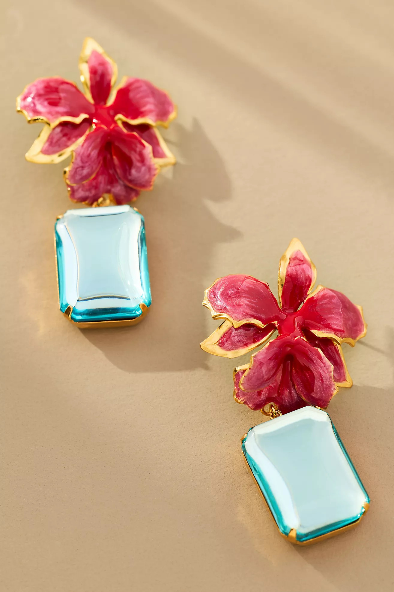 The Pink Reef Vanilla Jewel Drop Earrings | Anthropologie (US)