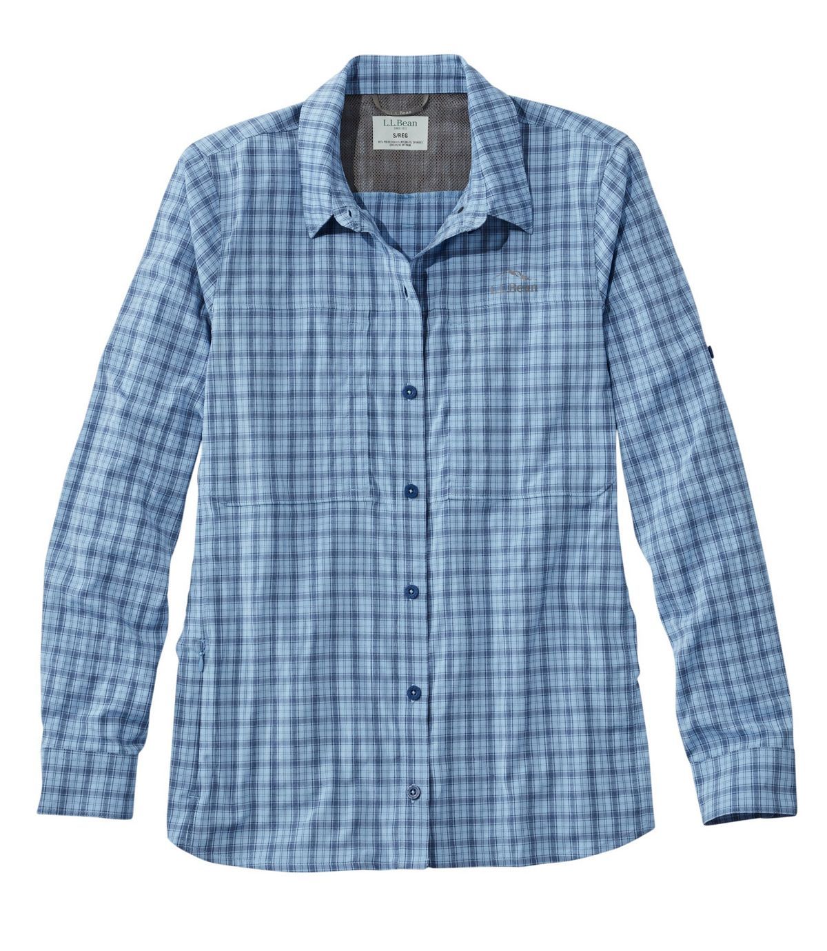 Women's Tropicwear Pro Stretch Shirt, Long-Sleeve Plaid | L.L. Bean