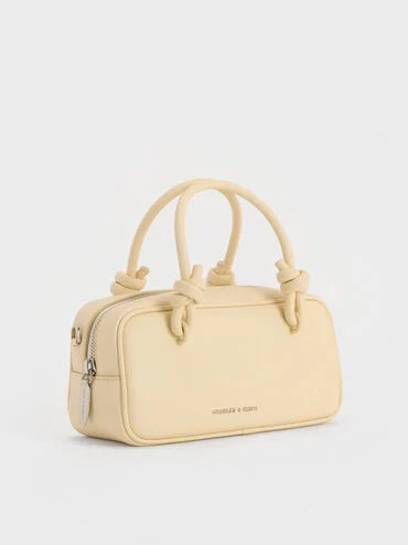 Sammie Knotted-Handle Elongated Bag
    
         - Butter Yellow | Charles & Keith AU