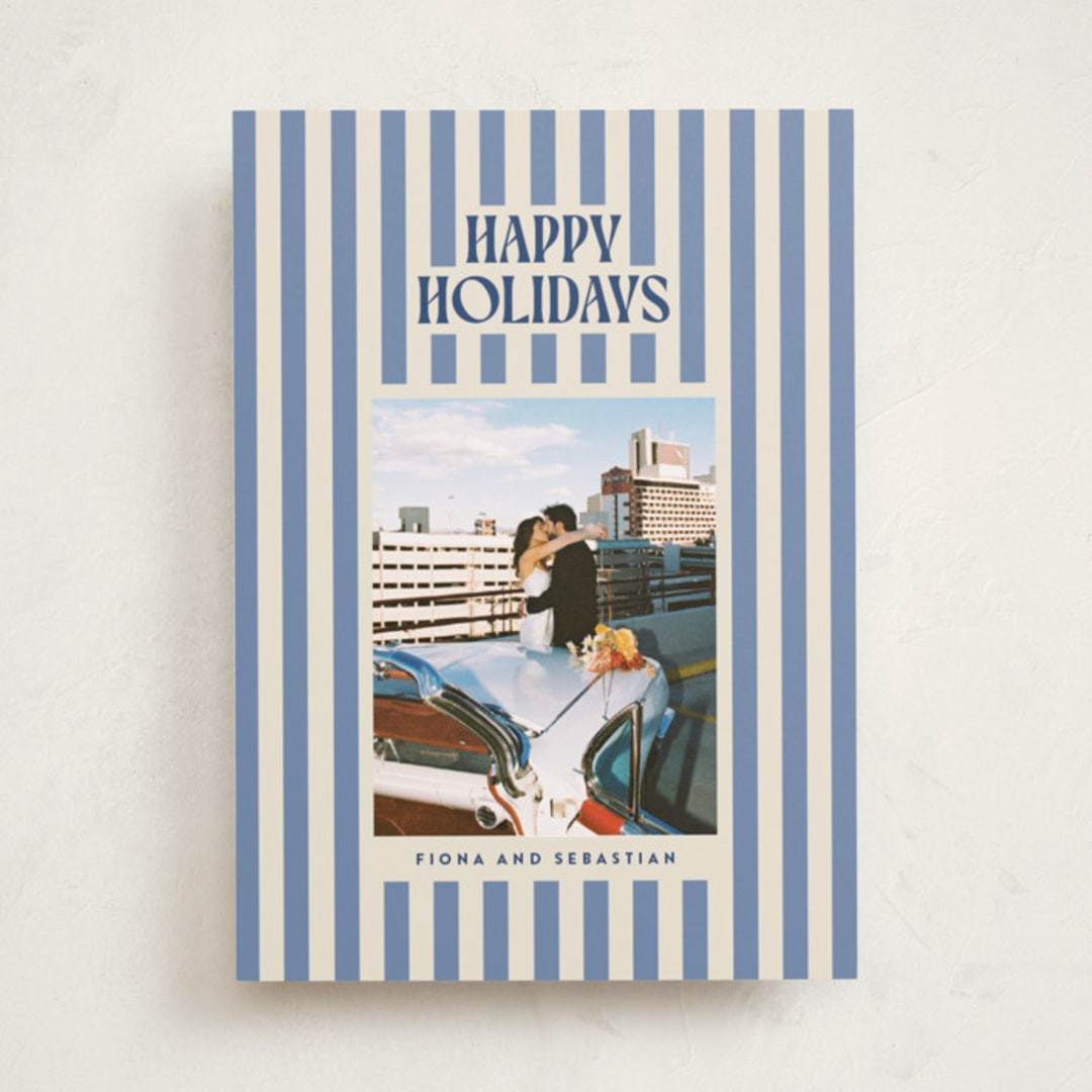 "Bold & Bright" - Customizable Holiday Photo Cards in Green or Red by Ekko Studio. | Minted