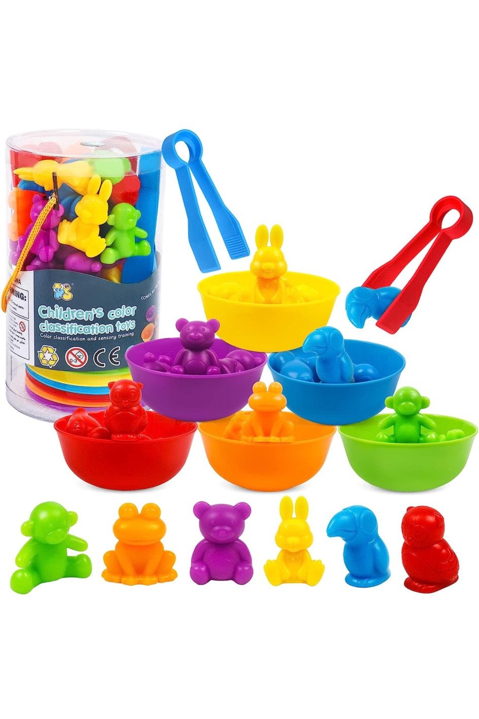 Counting Animal Matching Games Color Sorting Toys with Bowls Preschool Learning Activities for Math Educational Sensory Training Montessori STEM Toy Sets Gift for Toddlers Kids Boys Girls Ages 3 4 5 6 

#LTKfamily #LTKkids #LTKhome