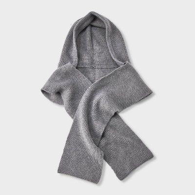 Ribbed Balaclava Hood with Wrap Scarf - Universal Thread™ Gray | Target