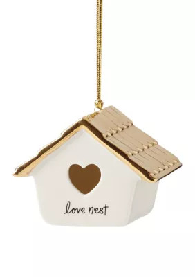 kate spade new york Be Jolly Love Nest Our 1st Home Ornament, White | Belk