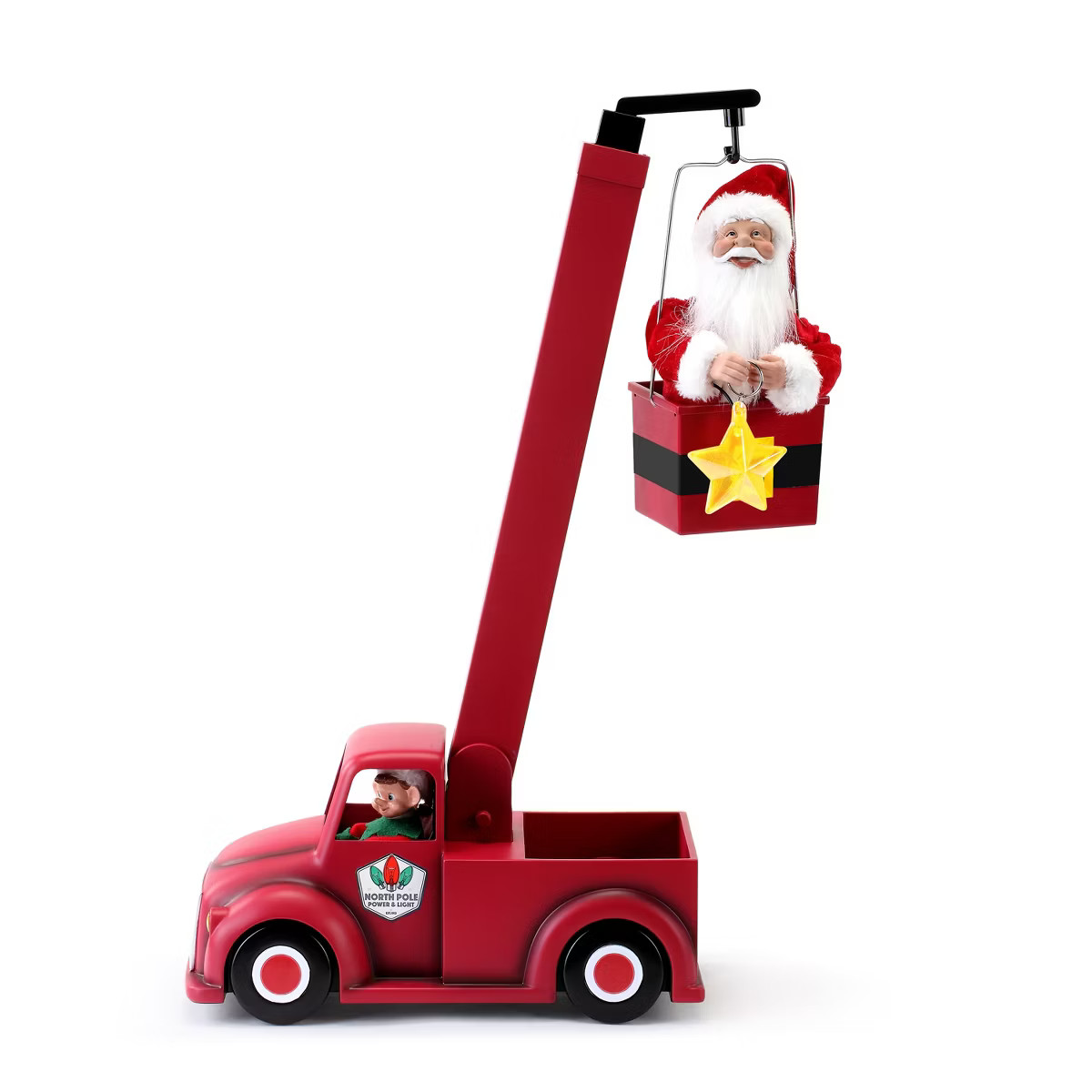 Mr. Christmas 43" Santa Claus Cherry Picker Animated Musical Christmas Decoration | Target